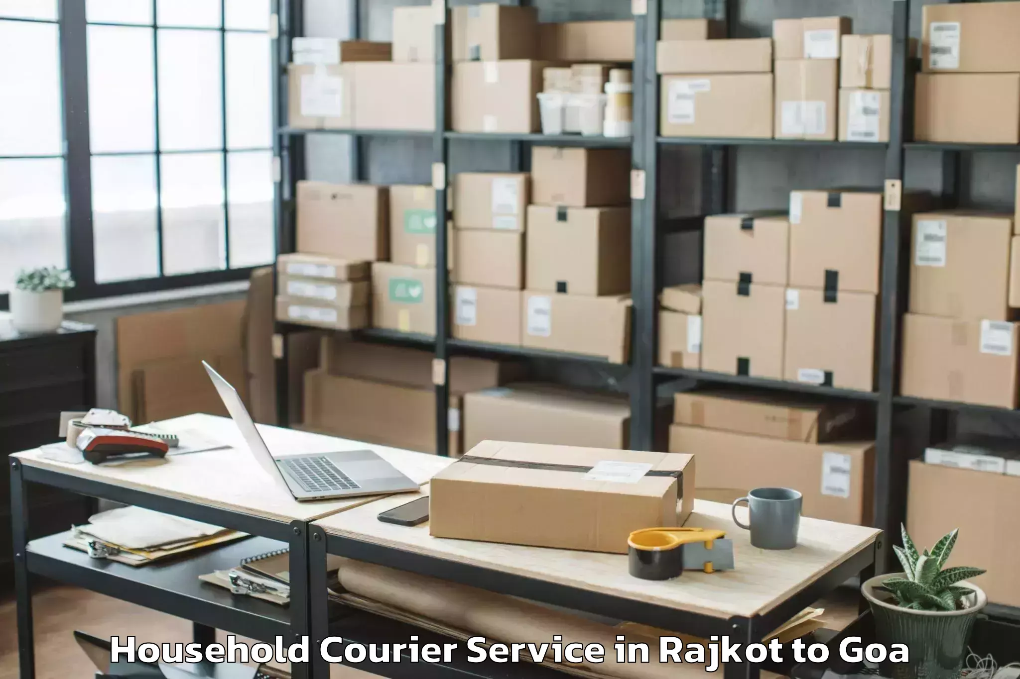 Quality Rajkot to Serula Household Courier